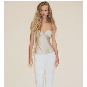 Zara Satin Effect Tank